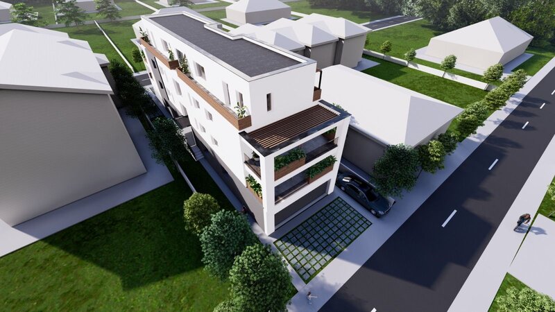 Militari 3 camere, curte 67 mp si 2 parcari proprii, 75 mp, finisat modern,  comision 0%